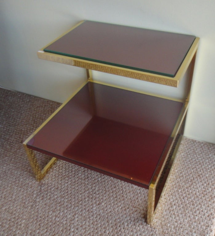 Pair Of End Tables metal frame