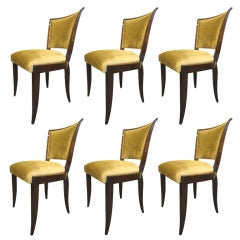 Vintage Six Art Deco Chairs