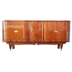 Rosewood Diamond Marquetry Sideboard.