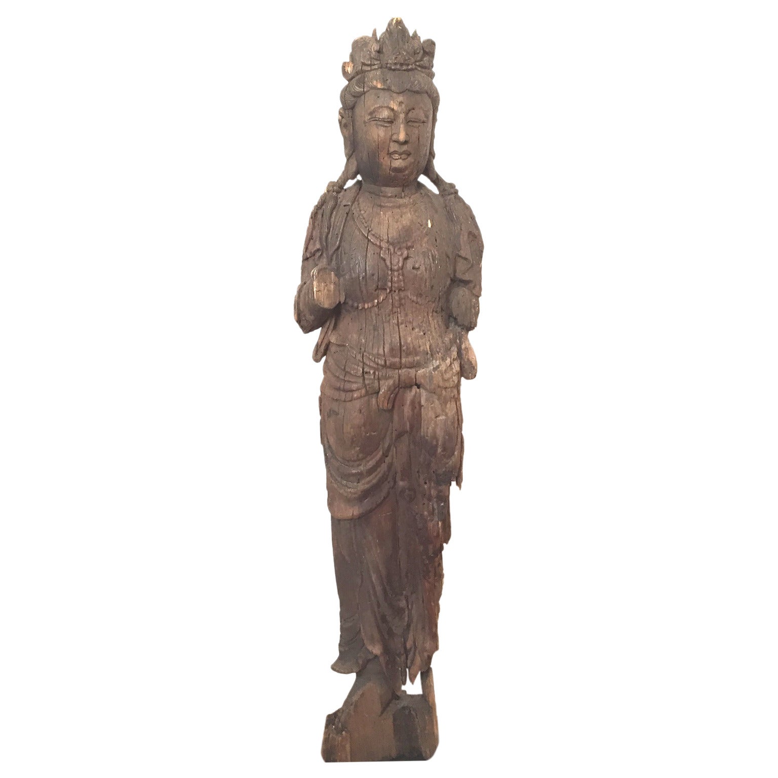 16th Century Guanyin Carved Wood