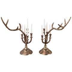 Pair of Candlesticks Silver Plated