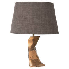 Solid Bronze Sculptural Table Lamp Solid Bronze Sculptural Table Lamp