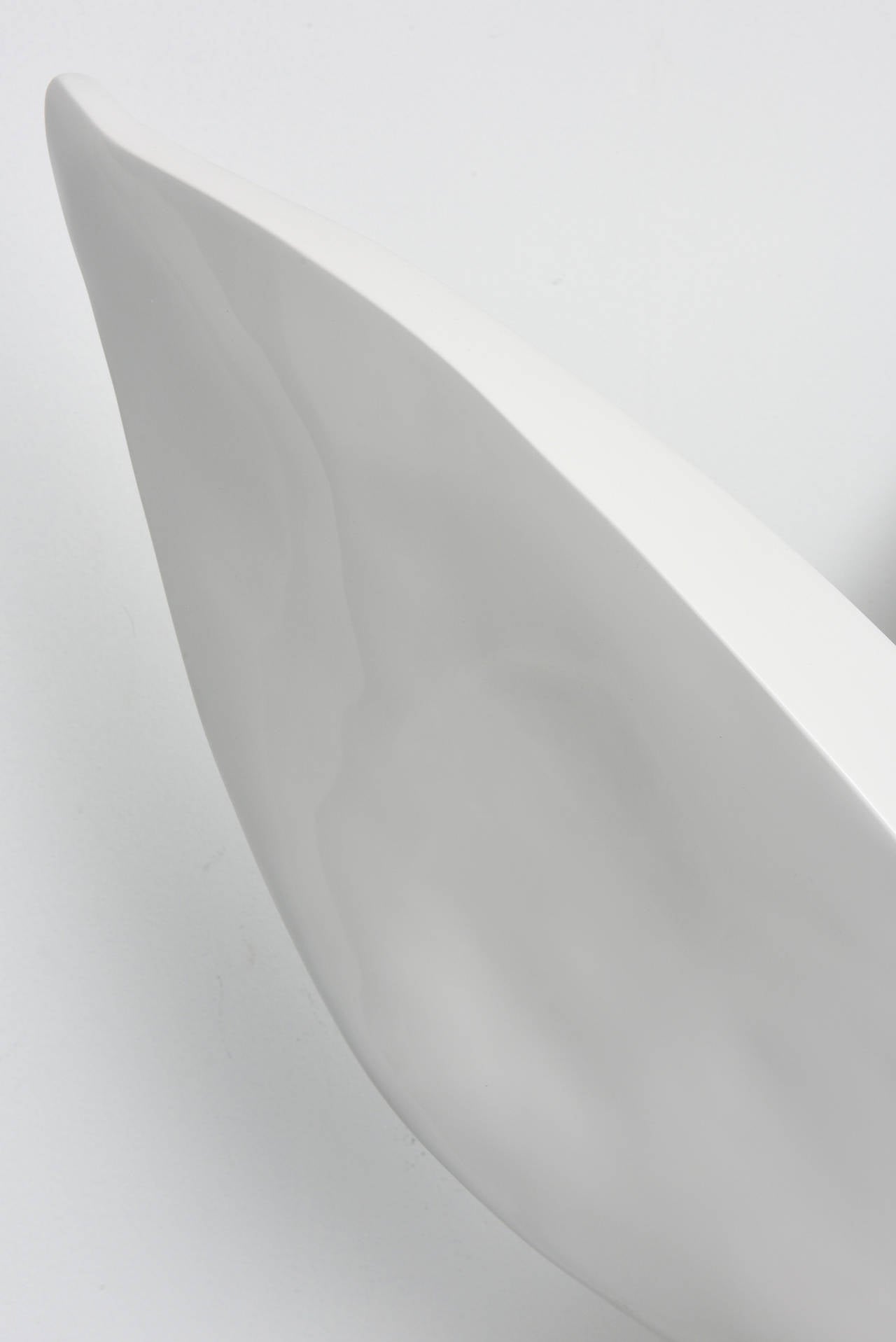 Contemporary White Abstract Resin Sculpture 5