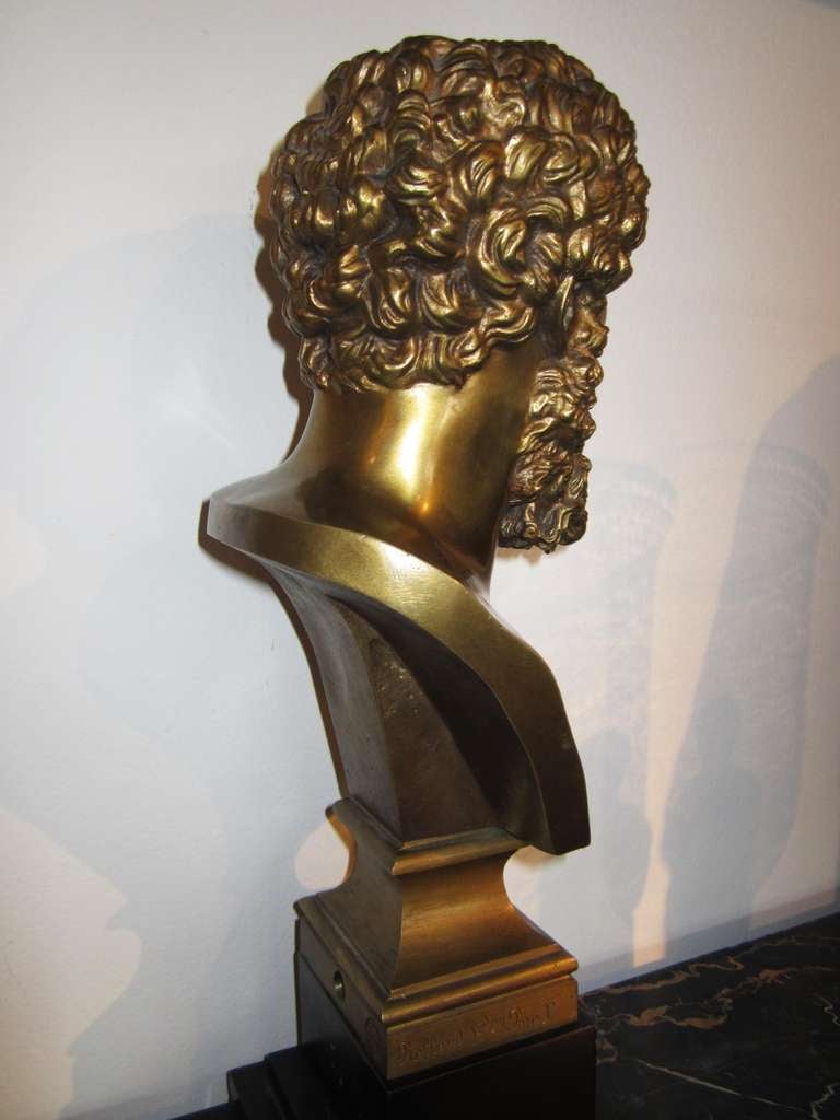 19th Century Saturday sales   Bronze - Emperor Lucius Verus  Bust   XIX ctry