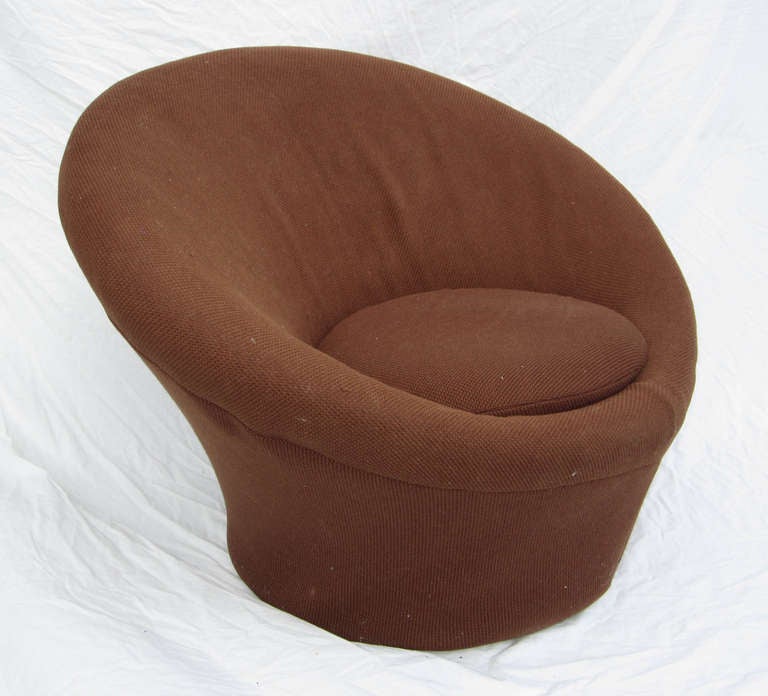 Mid-Century Modern Mid Century brown Mushroom Lounge Chair by Pierre Paulin for Artifort