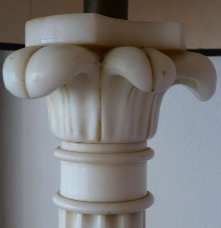 Neoclassical Style Pair of Lamps In Good Condition In Miami, FL