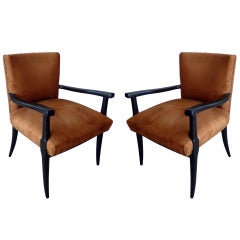 Pair of French Art Deco Armchairs