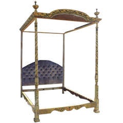Late 18th C American Poster Bed Extended to Queen Size 2
