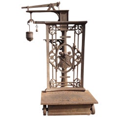 Mid-19th Century English Cast Iron Commodities Scale, Marked Birmingham 12