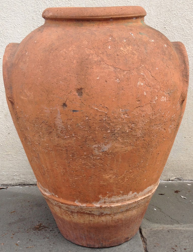 A wonderful Jamaican 18th century terra cotta jar. Wear consistent with age, and when use is considered. 

West Indian, British Colonial, Jamaican, Island, Caribbean 
 