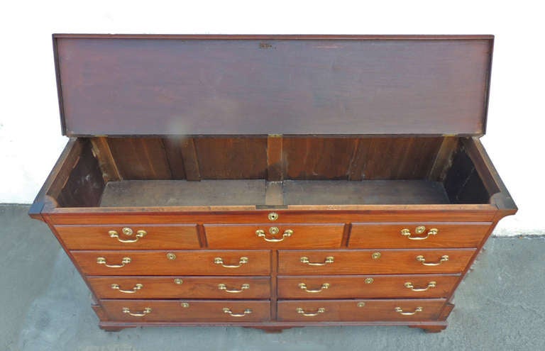 Mahogany Early 19th Century English Mule Chest