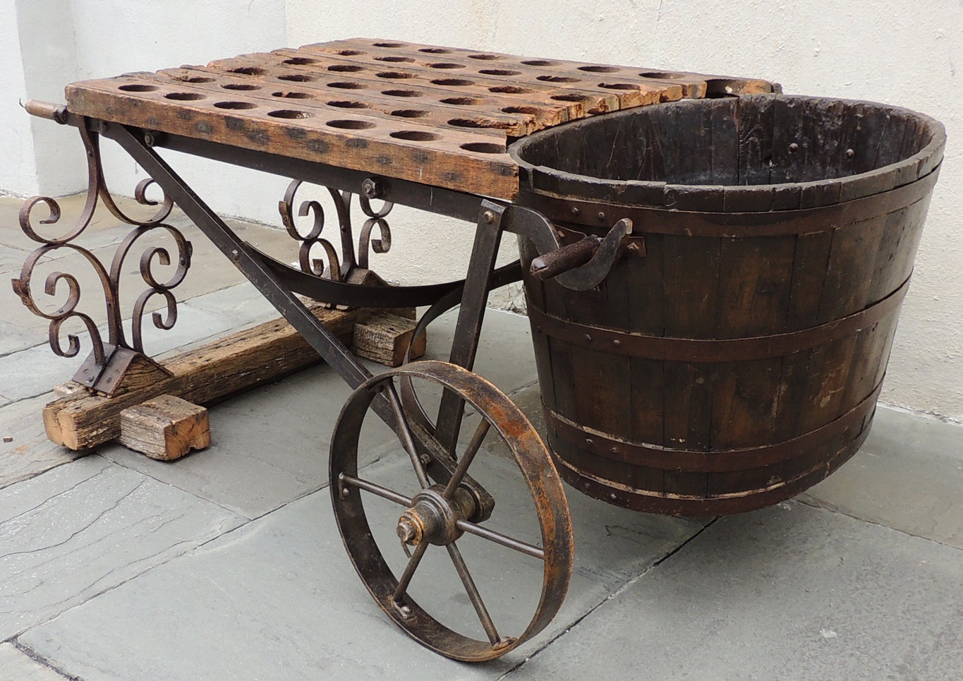 19th Century French Wine Cart