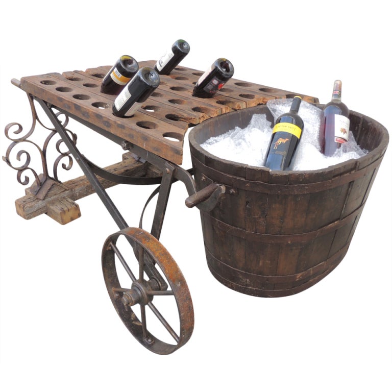 19th Century French Wine Cart at 1stDibs