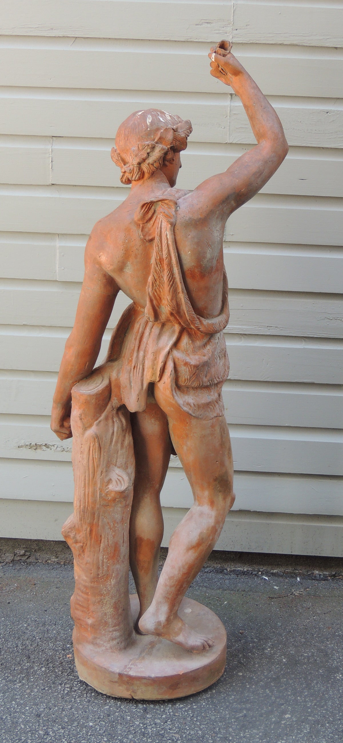 19th C English Hercules Terracotta Statue, Stamped 'Philips V. S. Mare' 2