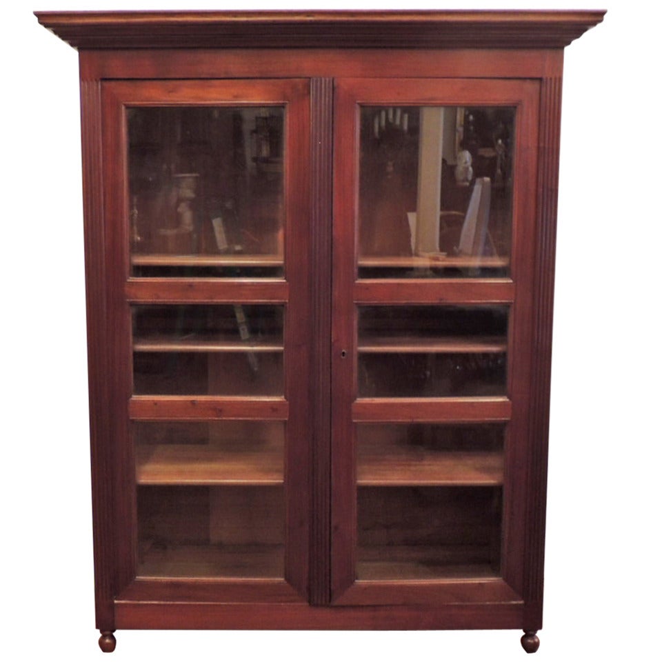 19th C Caribbean French Colonial Bookcase