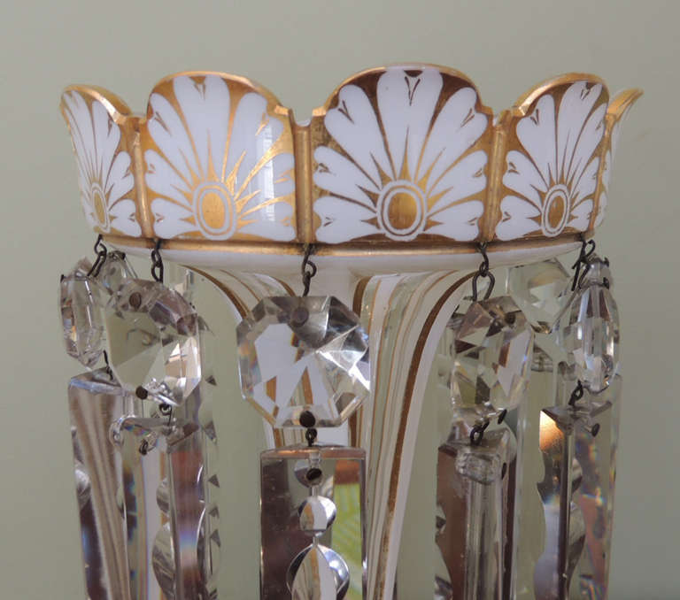 19th Century Early 19th C English Regency Crystal Lusters