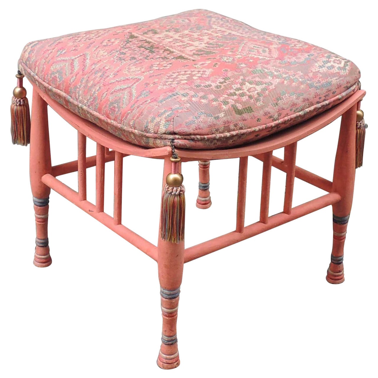 Early 20th C Egyptian Revival Stool or Ottoman