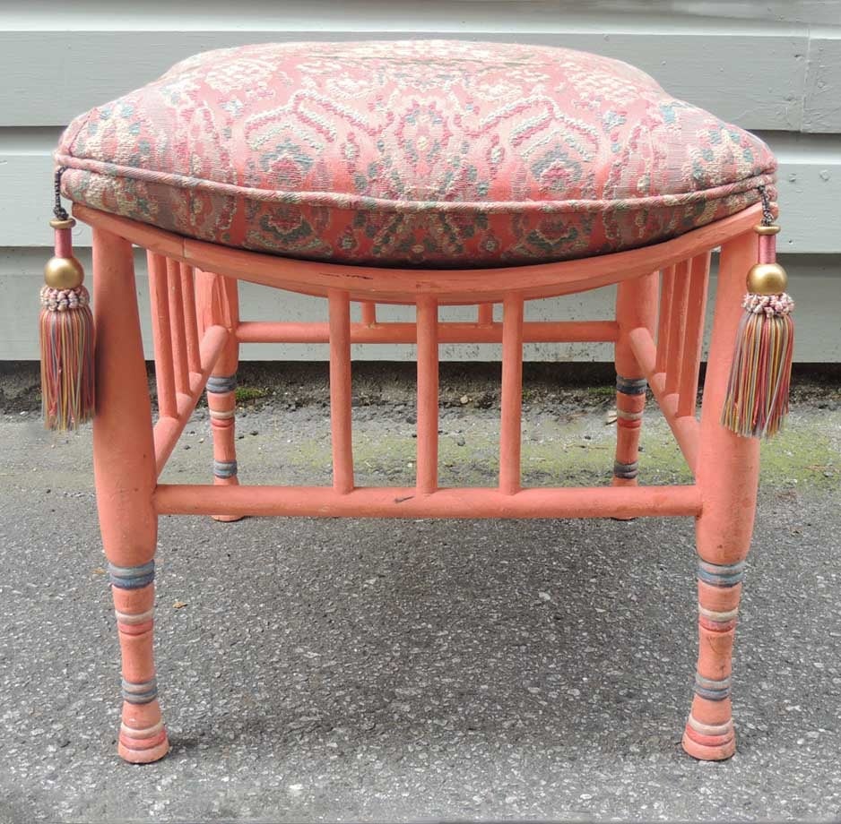 Empire Revival Early 20th C Egyptian Revival Stool or Ottoman