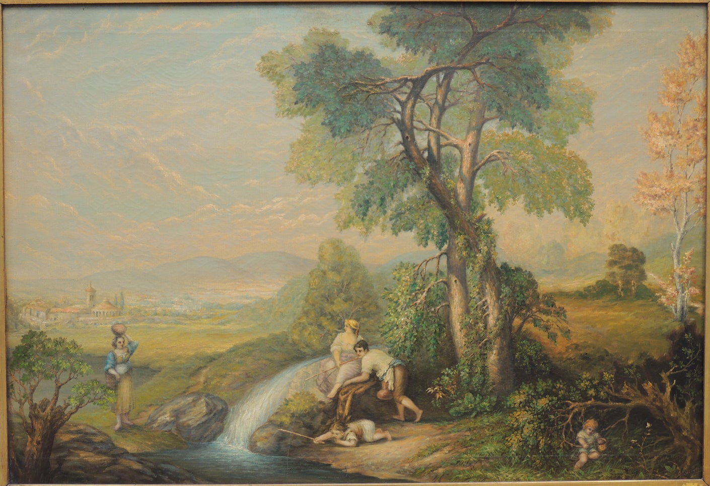 Late 19th C Italian Oil on Canvas by Arthur Bray