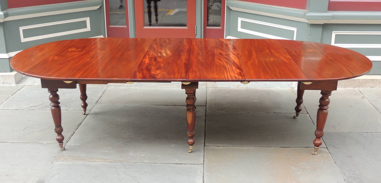 19th C Caribbean Martinique Campaign Dining Table 5