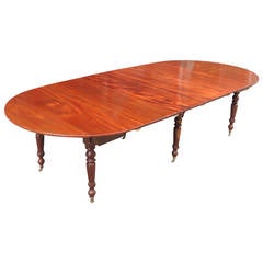 19th C Caribbean Martinique Campaign Dining Table