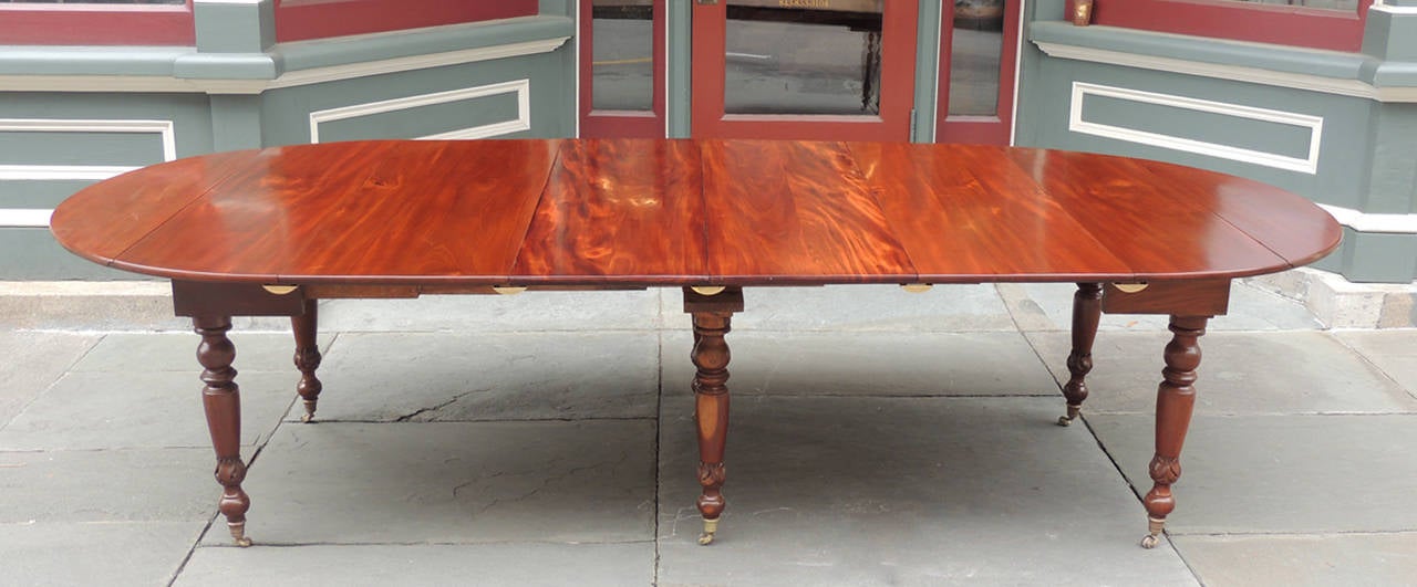 Early 19th Century 19th C Caribbean Martinique Campaign Dining Table