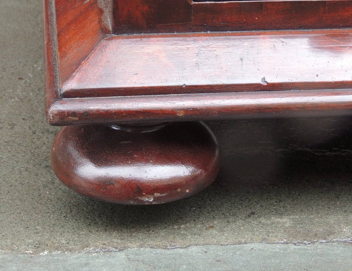 Early 19th C English Regency Mahogany Library Stand In Good Condition For Sale In Charleston, SC