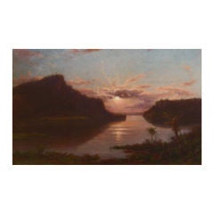 Hudson River School Painting by Ferdinand Richardt