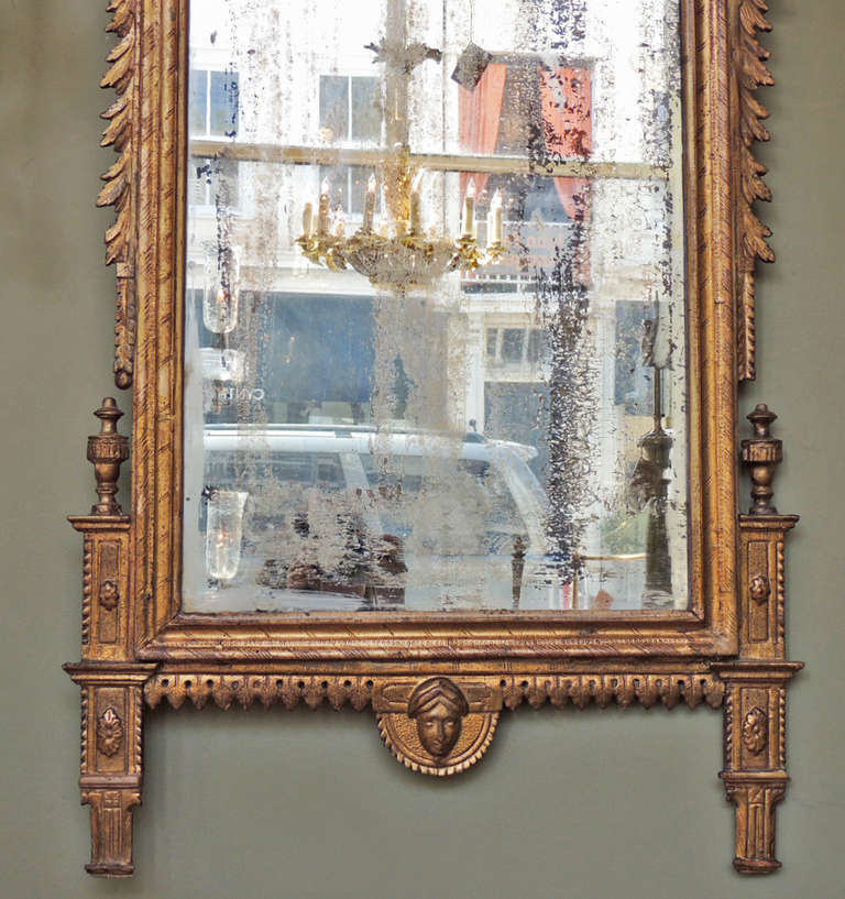 Late 18th C Italian Neoclassical Mirror In Good Condition In Charleston, SC