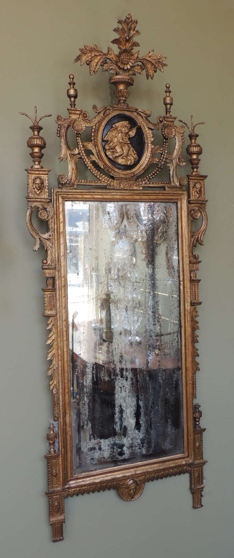 18th Century Late 18th C Italian Neoclassical Mirror