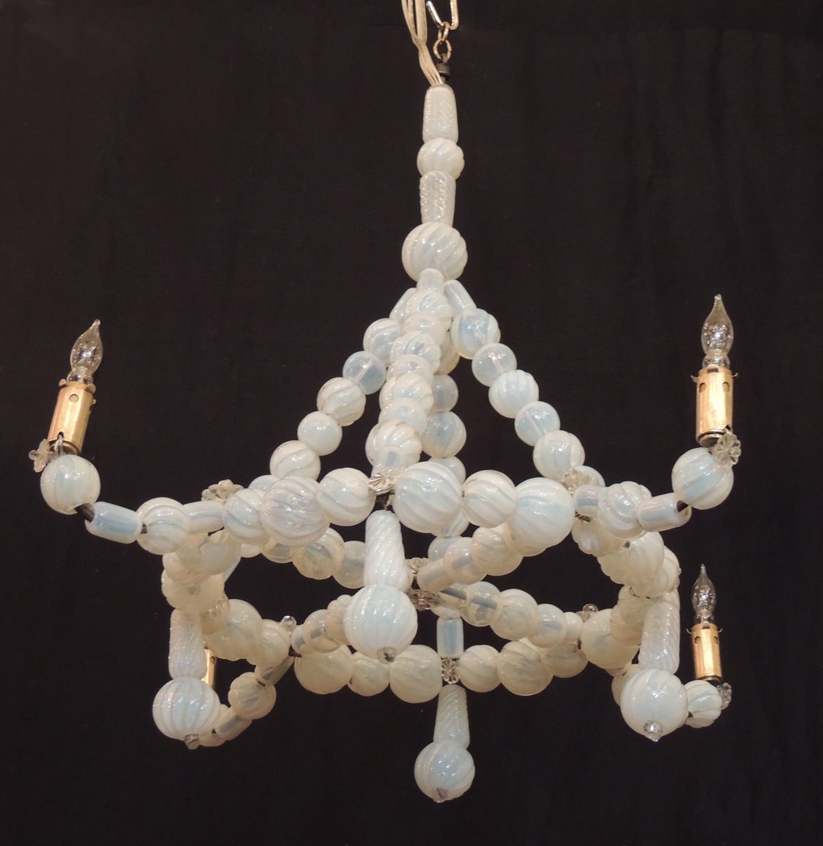 Early 20th C Venetian Glass Chandelier In Good Condition In Charleston, SC