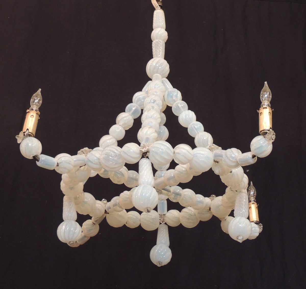 Italian Early 20th C Venetian Glass Chandelier