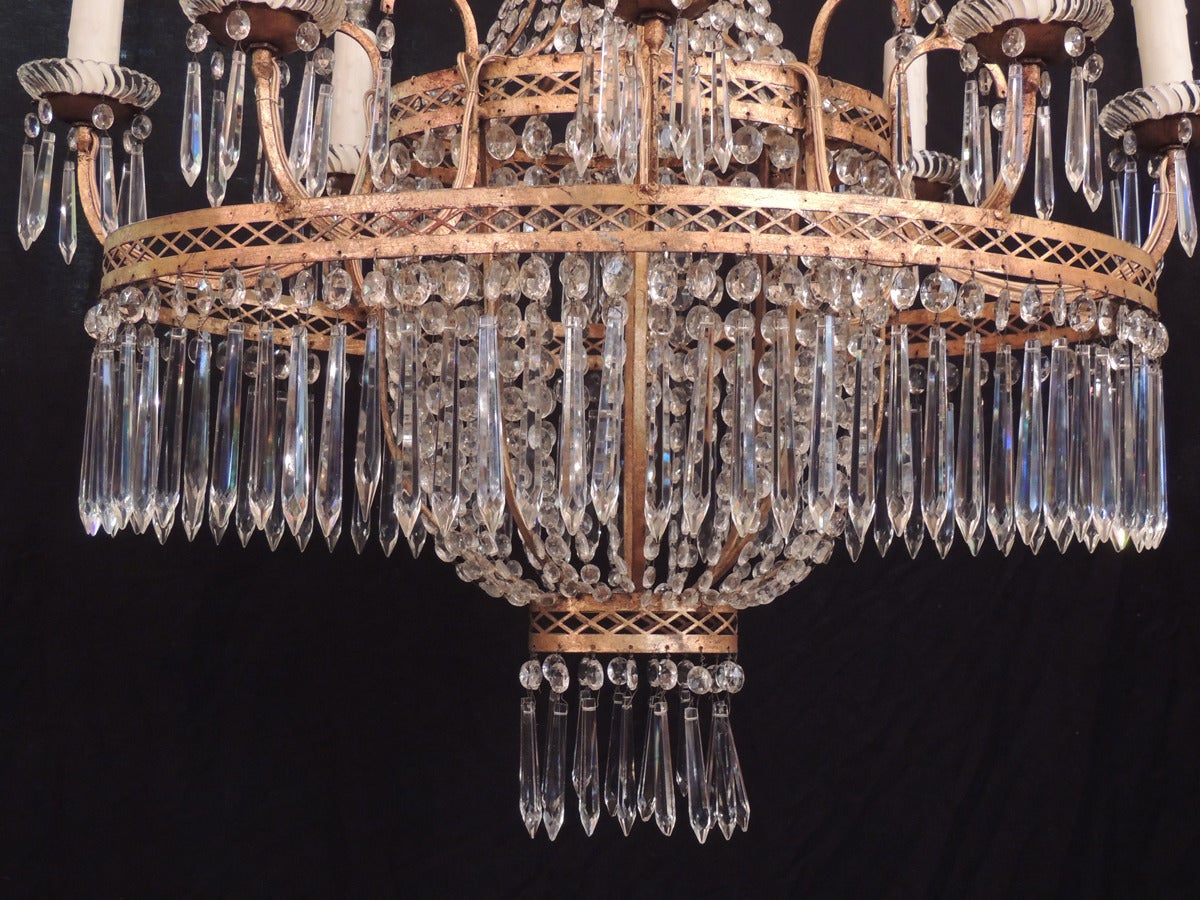 Early 19th C Italian Empire Chandelier 1