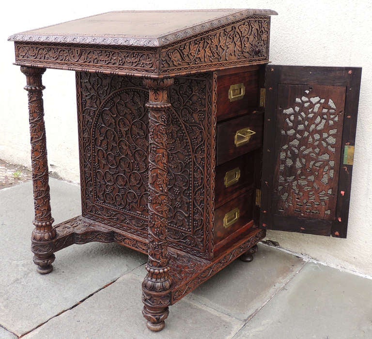 Anglo-Indian 1820s Rosewood Davenport Desk 2