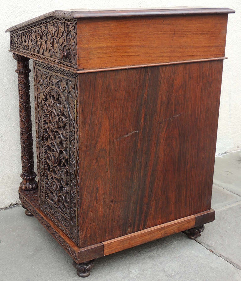 Anglo-Indian 1820s Rosewood Davenport Desk 5