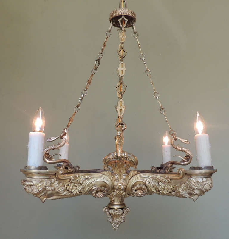 19th Century English Regency Chandelier For Sale at 1stDibs