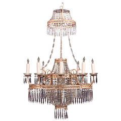 Antique Early 19th C Italian Empire Chandelier