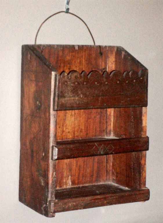 Caribbean three tier spice rack from the West Indies. British Colonial