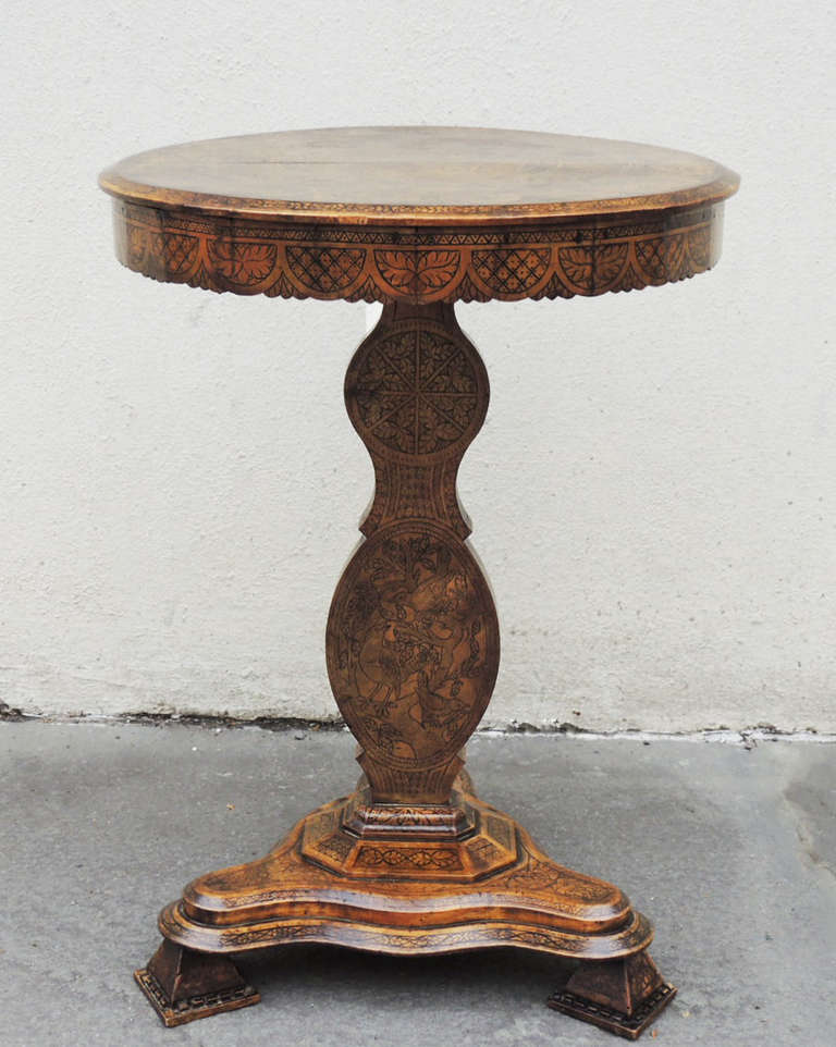 19th Century Early 19th C Spanish Walnut Tilt-Top Table