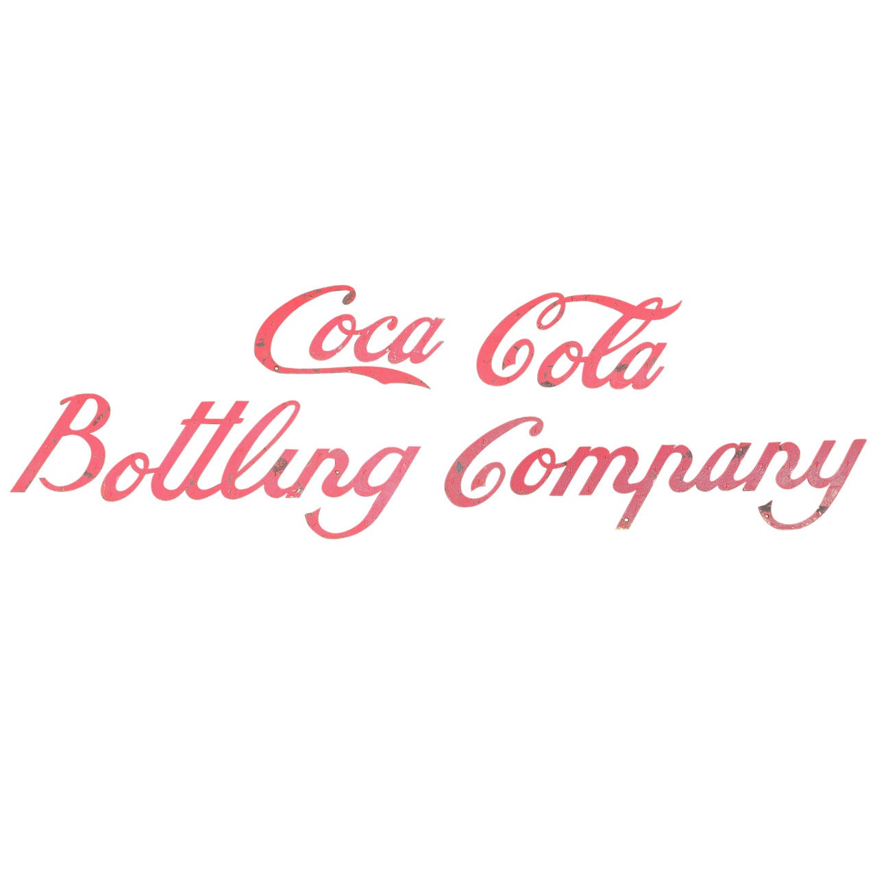 Coca Cola Bottling Company-Schild aus dem frühen 20. Jahrhundert