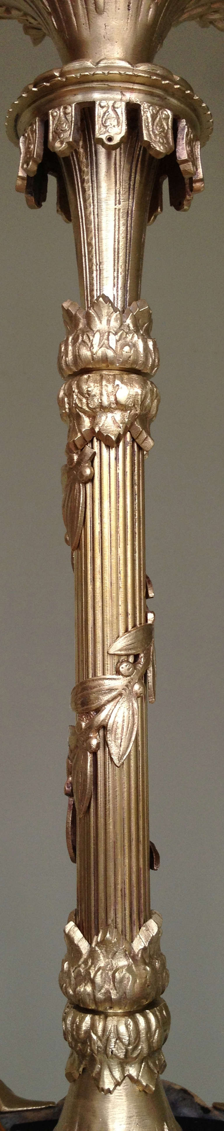 19th C French Bronze Chandelier 1