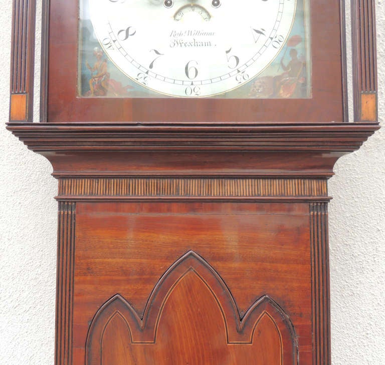 English 1790s/1810 Grandfather Clock by Robert Williams 1