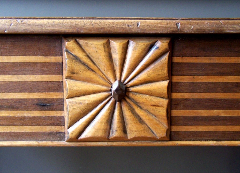 Jamaican Inlaid Caribbean Serving Table