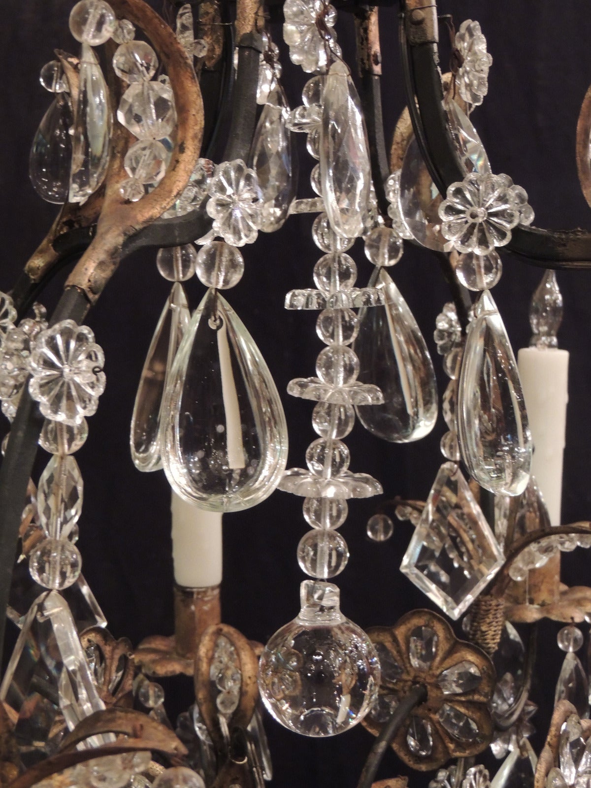 Baroque Revival Early 20th C French Maison Bagues-Style Chandelier