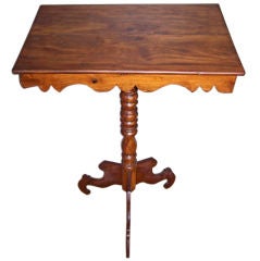 Antique Caribbean Pedestal Table