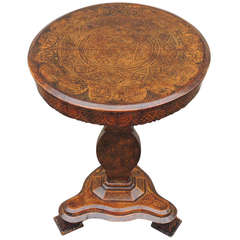 Early 19th C Spanish Walnut Tilt-Top Table 8