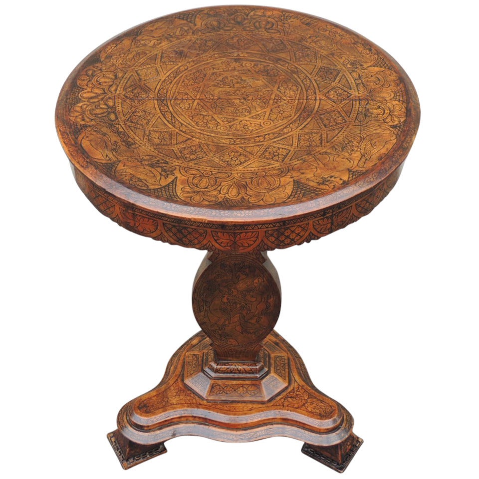 Early 19th C Spanish Walnut Tilt-Top Table