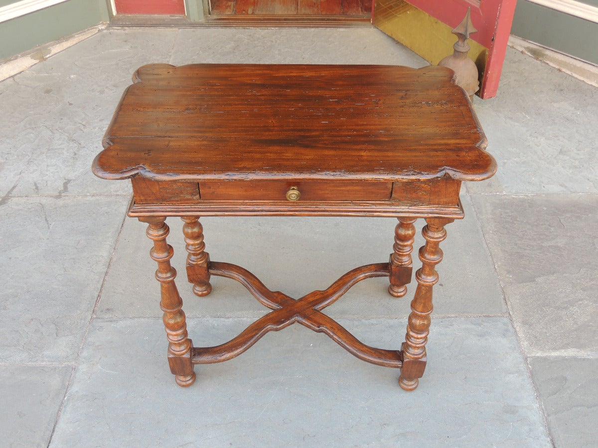 Late 18th Century Italian One-Drawer Baroque Work Table 2