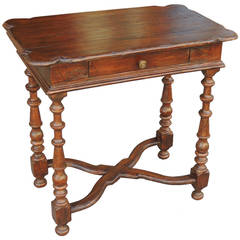 Late 18th Century Italian One-Drawer Baroque Work Table