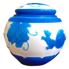 Peking Glass Covered Bowl